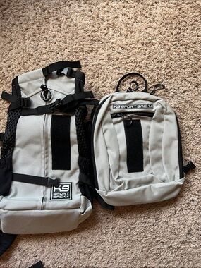 K9 Sport Sack Dog Carrier Backpack in Light Gray